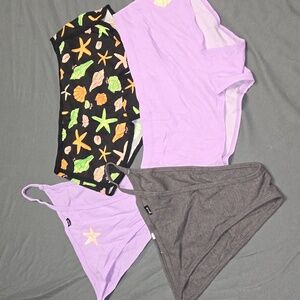 Victoria Secret 4 pair XL panties not beach vibes tanga & boyshort
